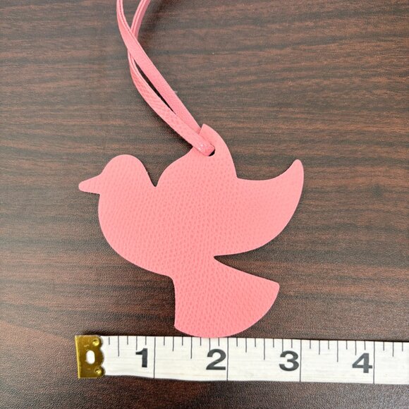 Dove Pink Bag Pendant Faux Leather Backpack Handbag Bag Charm Bird Keychain New - Picture 3 of 5